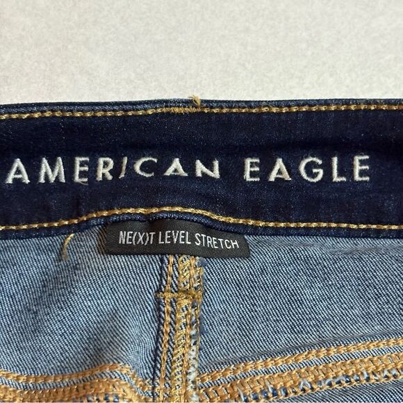 American Eagle Next Level Stretch Jeggings Jeans Women’s 4 Long Blue. - Picture 10 of 13